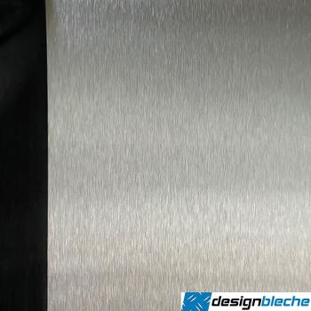 Edelstahlblech K240 geschliffen V4A 1,5mm stark